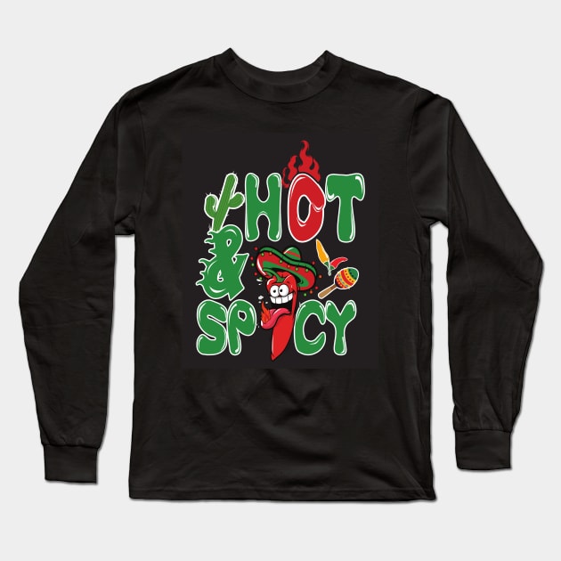 Hot and spicy Long Sleeve T-Shirt by NiceIO